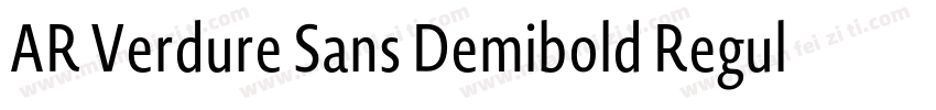 AR Verdure Sans Demibold Regular字体转换